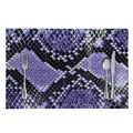 Blue And Black Snakeskin Print Placemat