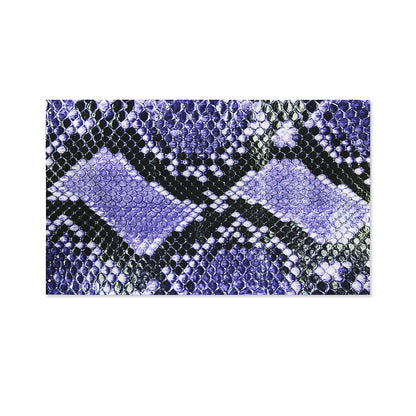 Blue And Black Snakeskin Print Polyester Flag
