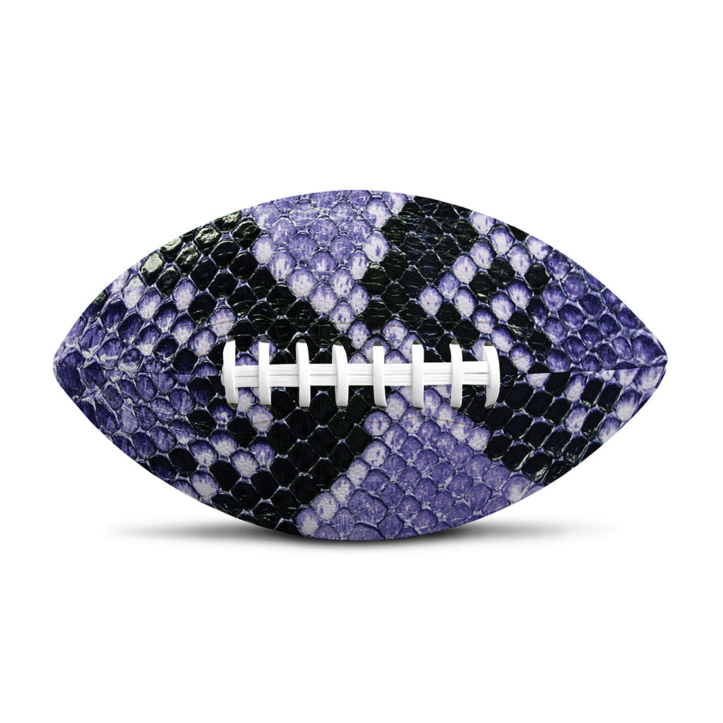 Blue And Black Snakeskin Print Rugby Ball