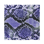 Blue And Black Snakeskin Print Silk Bandana