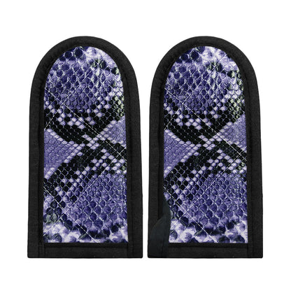 Blue And Black Snakeskin Print Skillet Handle Cover