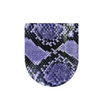 Blue And Black Snakeskin Print Toilet Lid Cover