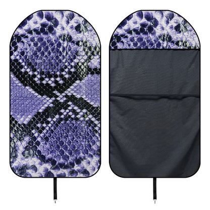 Blue And Black Snakeskin Print Waterproof Car Seat Cover