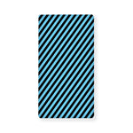 Blue And Black Stripes Pattern Print Baby Crib Sheet