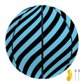 Blue And Black Stripes Pattern Print Basketball