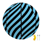 Blue And Black Stripes Pattern Print Basketball