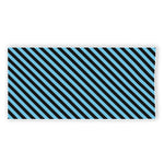 Blue And Black Stripes Pattern Print Beach Towel