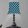 Blue And Black Stripes Pattern Print Bell Lamp Shade