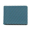 Blue And Black Stripes Pattern Print Bifold Wallet