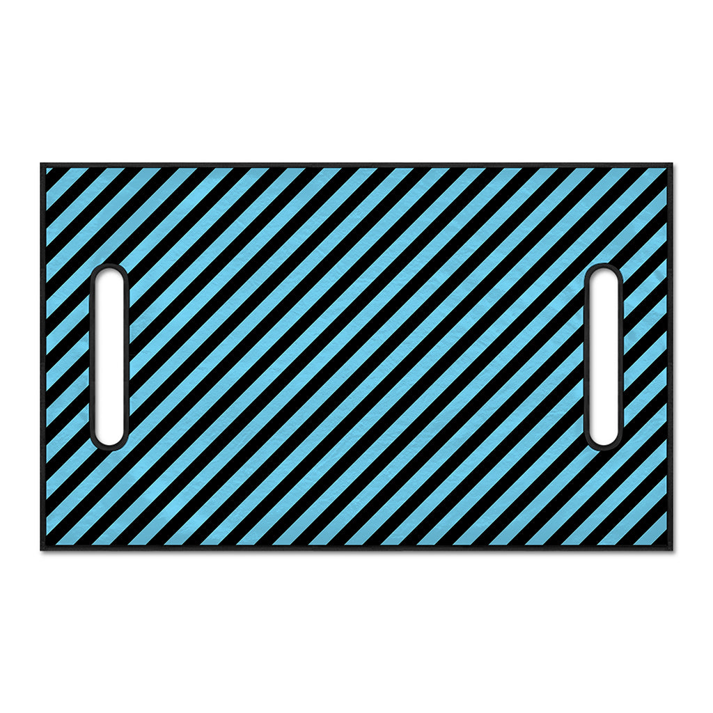 Blue And Black Stripes Pattern Print Golf Cart Seat Cover