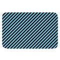 Blue And Black Stripes Pattern Print Indoor Door Mat