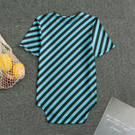 Blue And Black Stripes Pattern Print Men's Bodysuit