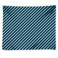 Blue And Black Stripes Pattern Print Tapestry