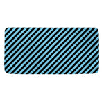 Blue And Black Stripes Pattern Print Towel