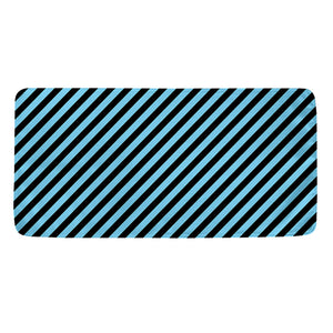 Blue And Black Stripes Pattern Print Towel