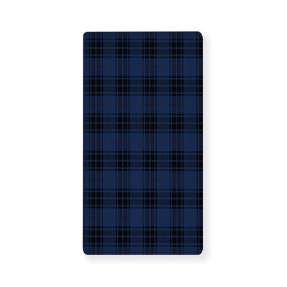 Blue And Black Tartan Pattern Print Baby Crib Sheet