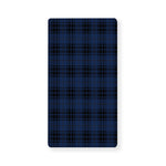 Blue And Black Tartan Pattern Print Baby Crib Sheet