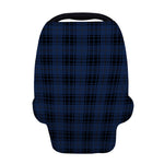 Blue And Black Tartan Pattern Print Baby Seat Cover
