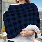 Blue And Black Tartan Pattern Print Baby Seat Cover