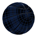 Blue And Black Tartan Pattern Print Basketball