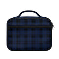 Blue And Black Tartan Pattern Print Briefcase Bible Bag