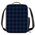 Blue And Black Tartan Pattern Print Crossbody Lunch Bag