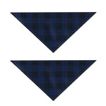 Blue And Black Tartan Pattern Print Dog Bandana