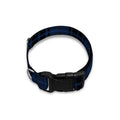 Blue And Black Tartan Pattern Print Dog Collar