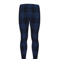 Blue And Black Tartan Pattern Print Men's Leggings