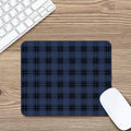 Blue And Black Tartan Pattern Print Mouse Pad