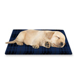 Blue And Black Tartan Pattern Print Pet Cooling Mat Cover