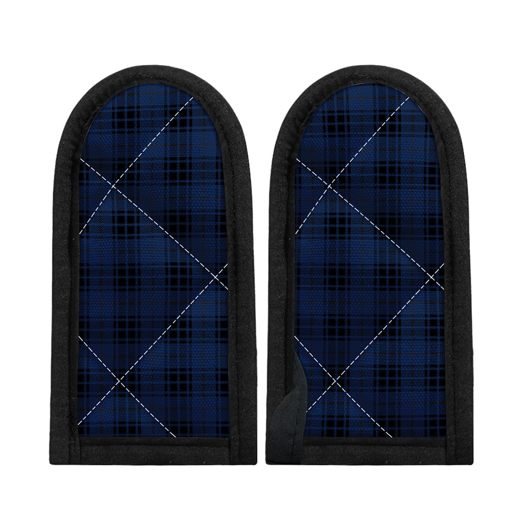 Blue And Black Tartan Pattern Print Skillet Handle Cover