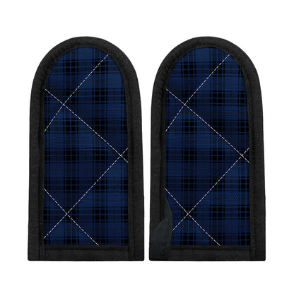 Blue And Black Tartan Pattern Print Skillet Handle Cover