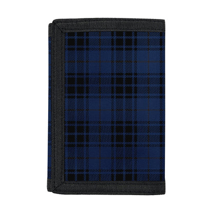 Blue And Black Tartan Pattern Print Trifold Wallet
