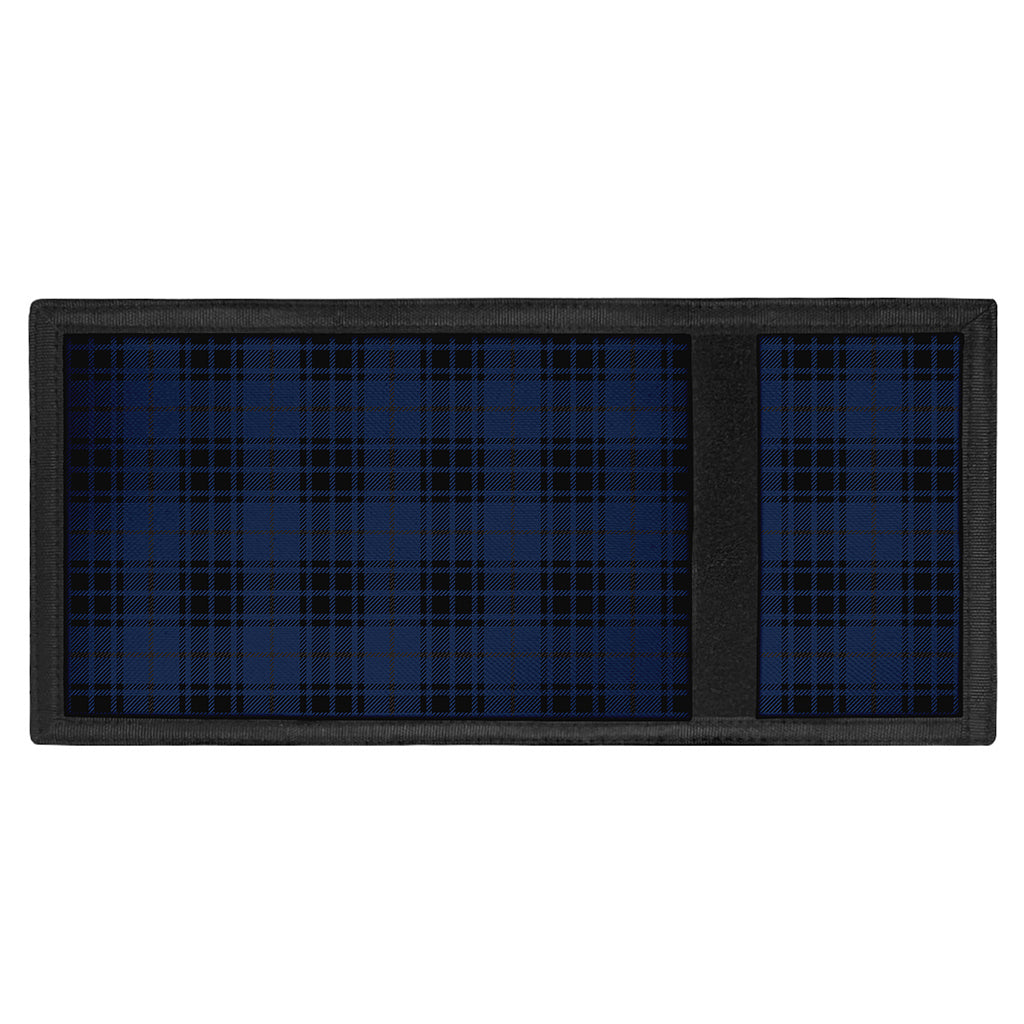 Blue And Black Tartan Pattern Print Trifold Wallet