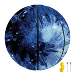 Blue And Black Tie Dye Print Basketball