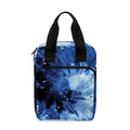 Blue And Black Tie Dye Print Bible Tote Bag