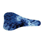 Blue And Black Tie Dye Print Bicycle Seat Cover