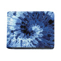 Blue And Black Tie Dye Print Bifold Wallet