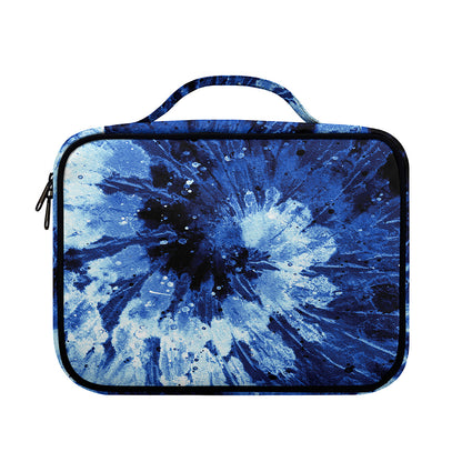 Blue And Black Tie Dye Print Briefcase Bible Bag