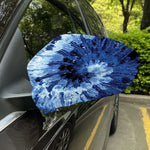Blue And Black Tie Dye Print Car Side Mirror Covers