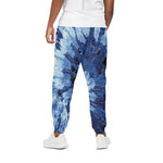 Blue And Black Tie Dye Print Cotton Pants