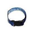 Blue And Black Tie Dye Print Dog Collar
