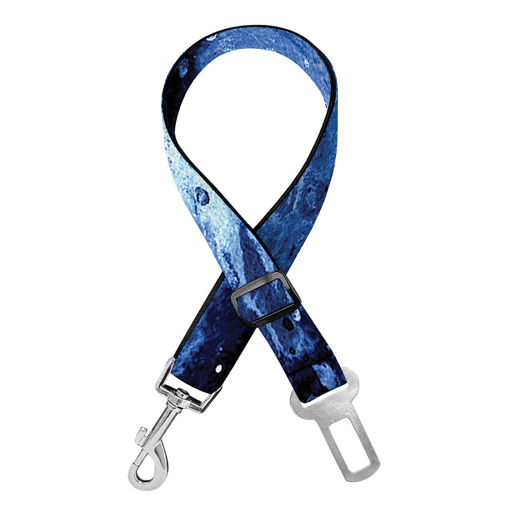 Blue And Black Tie Dye Print Dog Seat Belt