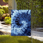Blue And Black Tie Dye Print House Flag