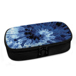 Blue And Black Tie Dye Print Insulin Cooler Travel Case
