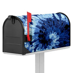 Blue And Black Tie Dye Print Mailbox Cover