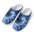Blue And Black Tie Dye Print Mesh Casual Shoes