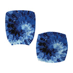 Blue And Black Tie Dye Print Office Chair Cover