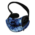 Blue And Black Tie Dye Print Pet Sling Carrier